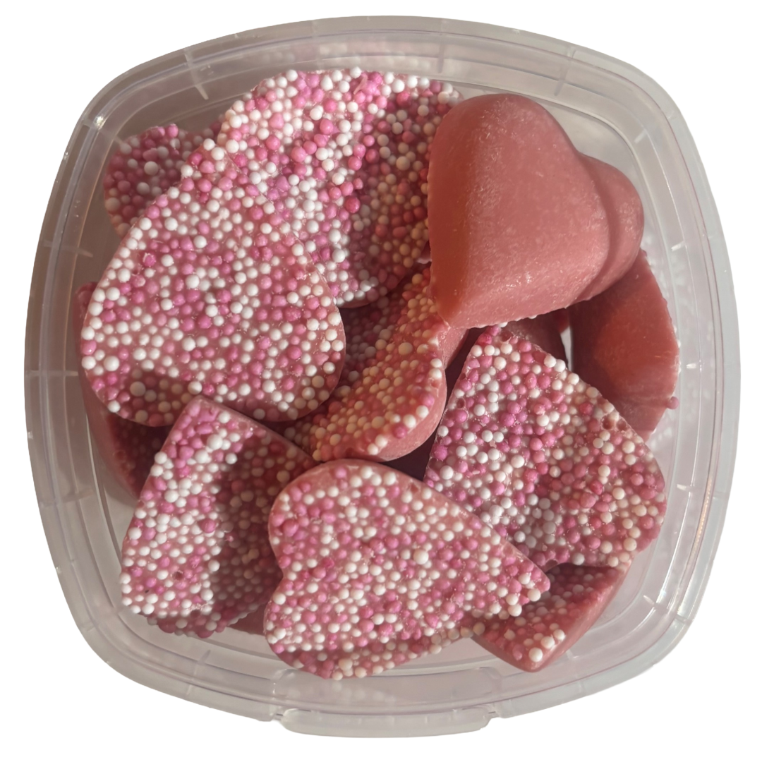 Mini Tub - Chocolate Jazzle Hearts - 150g