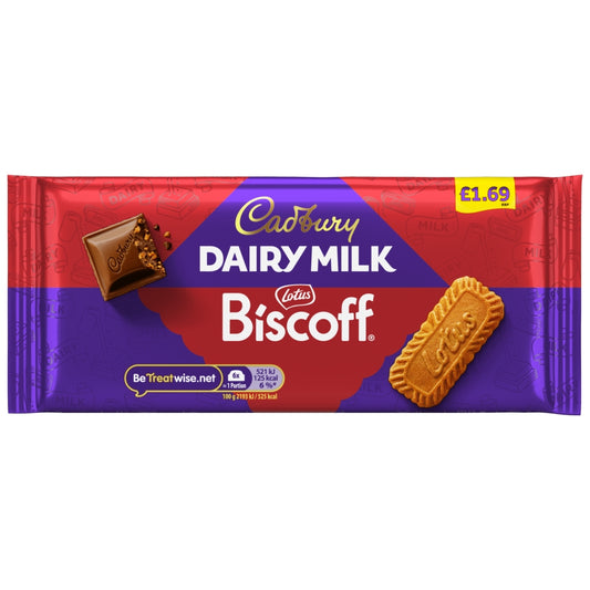 Cadbury Dairy Milk Lotus Biscoff Block 105g