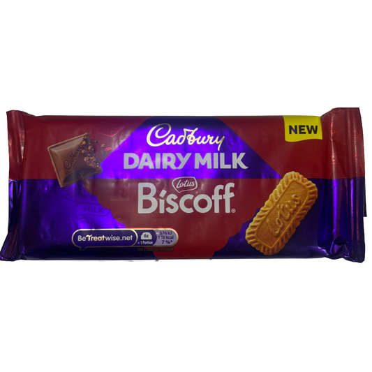 Cadbury Dairy Mill Lotus Biscoff Block 105g